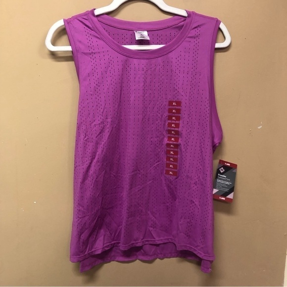 Members Mark Everyday Perforated Tank Pink Size XL NWT - Picture 1 of 5